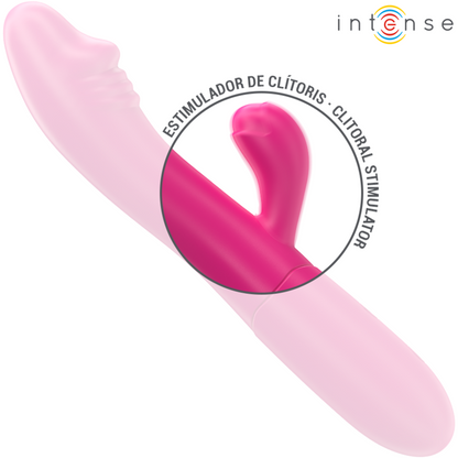 INTENSE - IVY FLEXIBLE VIBRATOR 10 VIBRATIONS WITH STIMULATING TONGUE PINK - 5