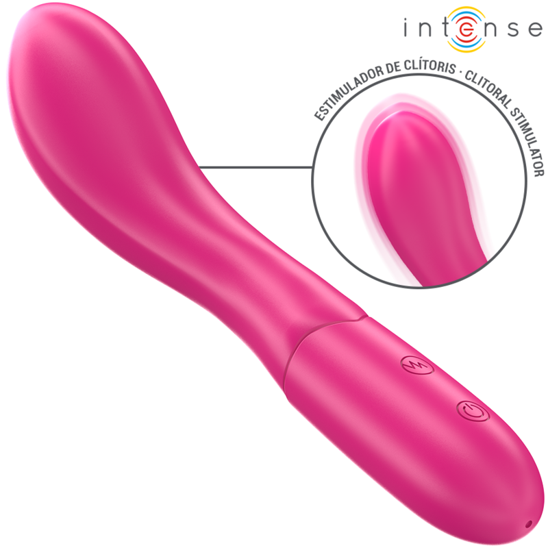 INTENSE - LISETTE VIBRATOR 19 CM FLEXIBLE 10 VIBRATIONS PINK - 5