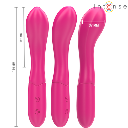 INTENSE - LISETTE VIBRATOR 19 CM FLEXIBLE 10 VIBRATIONS PINK - 1
