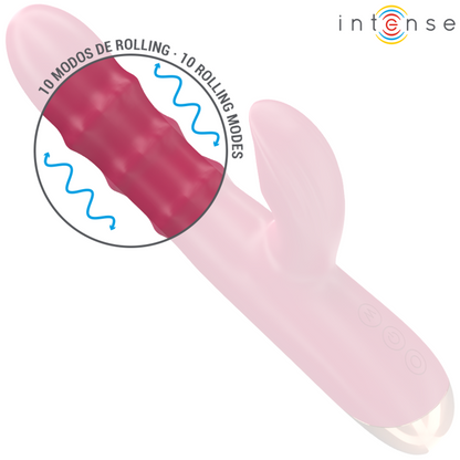 INTENSE - CHLOE MULTIFUNCTION VIBRATOR 3 IN 1 RED - 5