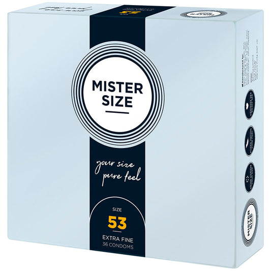 MISTER SIZE - CONDOM SIZE M 53 MM (36 UNITS) - 1