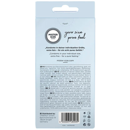 MISTER SIZE - CONDOM SIZE M 53 MM (10 UNITS) - 3