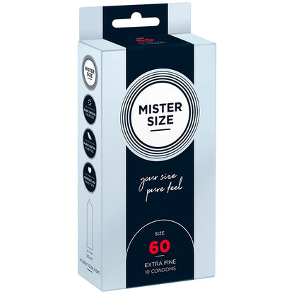 MISTER SIZE - CONDOM SIZE XL 60 MM (10 UNITS) - 1