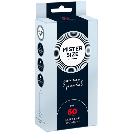 MISTER SIZE - CONDOM SIZE XL 60 MM (10 UNITS) - 1