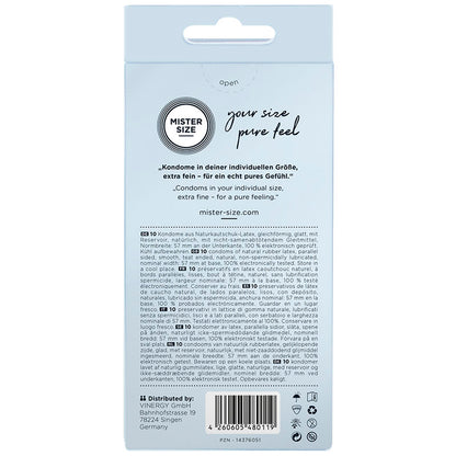 MISTER SIZE - CONDOM SIZE L 57 MM (10 UNITS) - 3