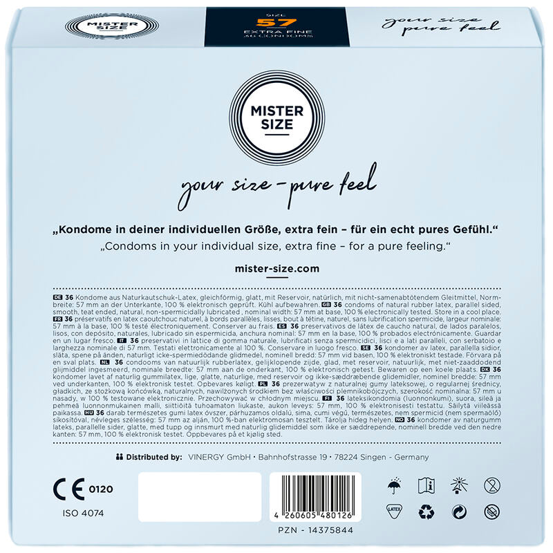 MISTER SIZE - CONDOM SIZE L 57 MM (36 UNITS) - 2