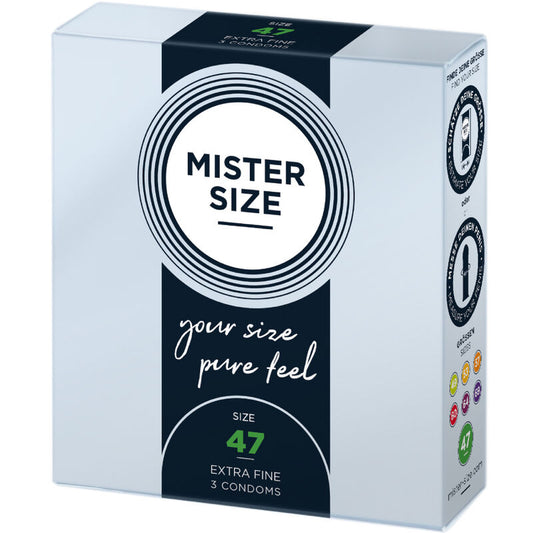 MISTER SIZE - CONDOMS SIZE XS 47 MM (3 UNITS) - 1