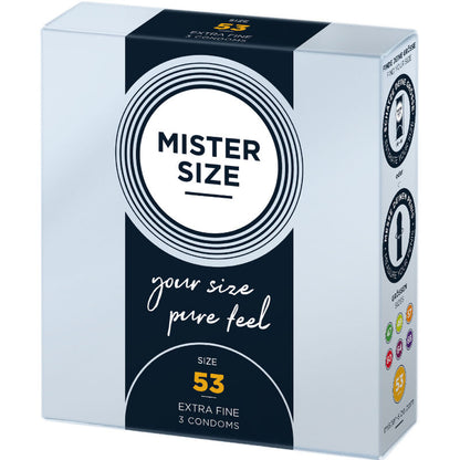 MISTER SIZE - CONDOM SIZE M 53 MM (3 UNITS) - 1