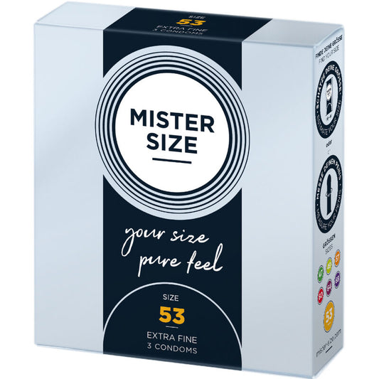 MISTER SIZE - CONDOM SIZE M 53 MM (3 UNITS) - 1