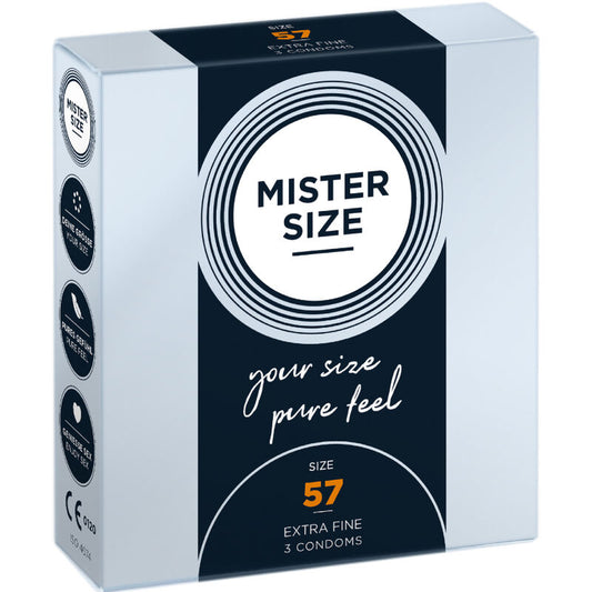 MISTER SIZE - CONDOM SIZE L 57 MM (3 UNITS) - 1