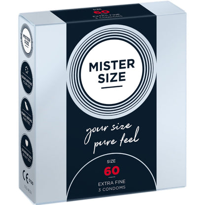 MISTER SIZE - CONDOM SIZE XL 60 MM (3 UNITS) - 1