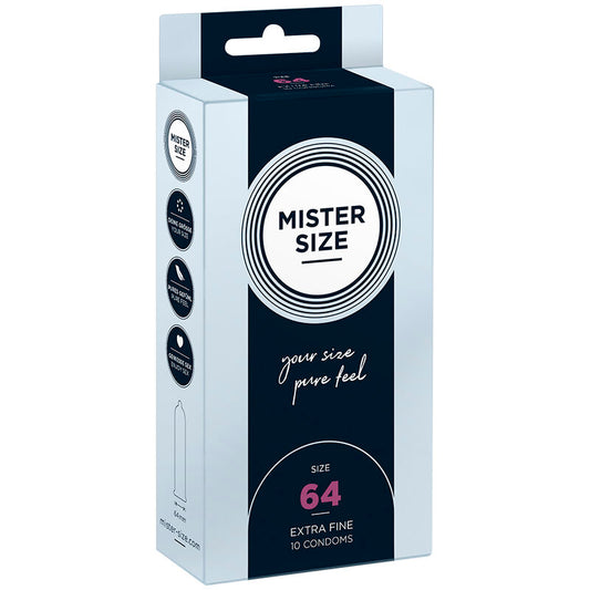 MISTER SIZE - CONDOMS SIZE XXL 64 MM (10 UNITS) - 1