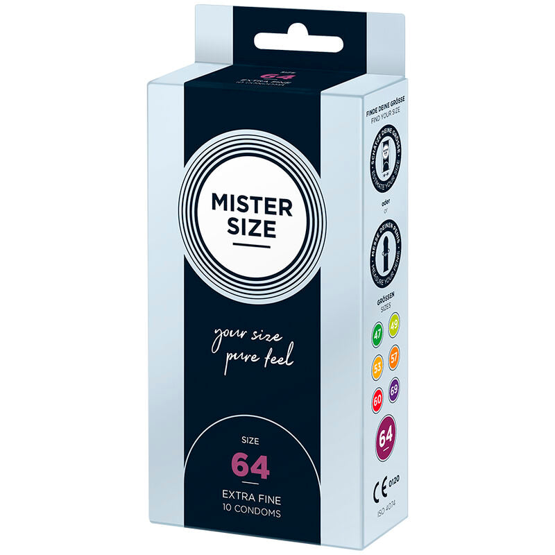 MISTER SIZE - XXL 64MM CONDOMS (10 UNITS)