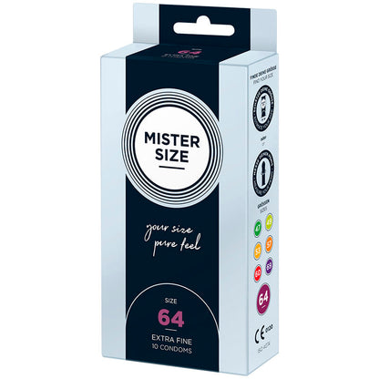 MISTER SIZE - XXL 64MM CONDOMS (10 UNITS)