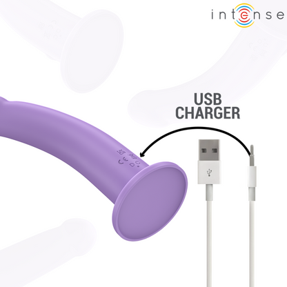 INTENSE - EDDIE VIBRATOR 17.5 CM 10 VIBRATIONS PURPLE REMOTE CONTROL - 6
