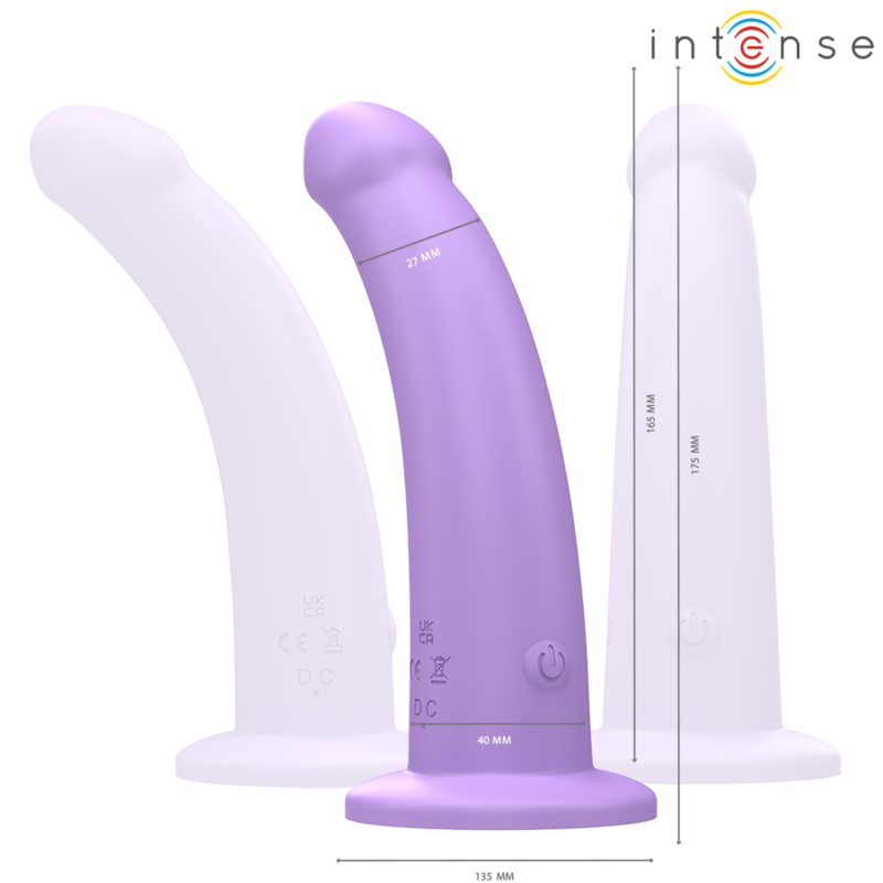 INTENSE - EDDIE VIBRATOR 17.5 CM 10 VIBRATIONS PURPLE REMOTE CONTROL - 3