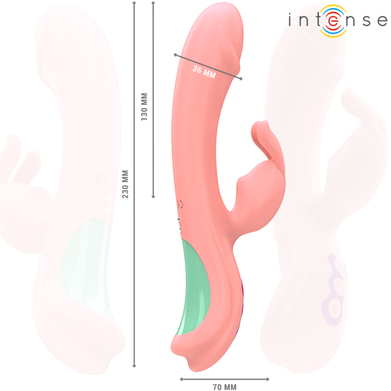 INTENSE - RACHEL RABBIT VIBRATOR 5 VIBRATIONS PINK - 1
