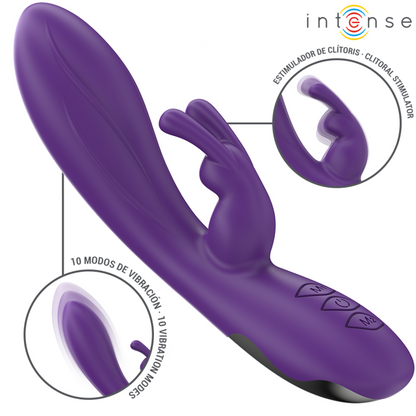INTENSE - RANDALL RABBIT VIBRATOR 10 VIBRATIONS PURPLE - 6