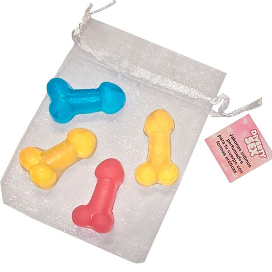 DIABLO PICANTE - 4 MINI SCENTED SOAPS IN THE SHAPE OF PENIS - 1