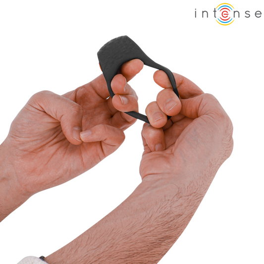 INTENSE - CLOVER VIBRATOR PENIS RING 10 VIBRATIONS BLACK - 1