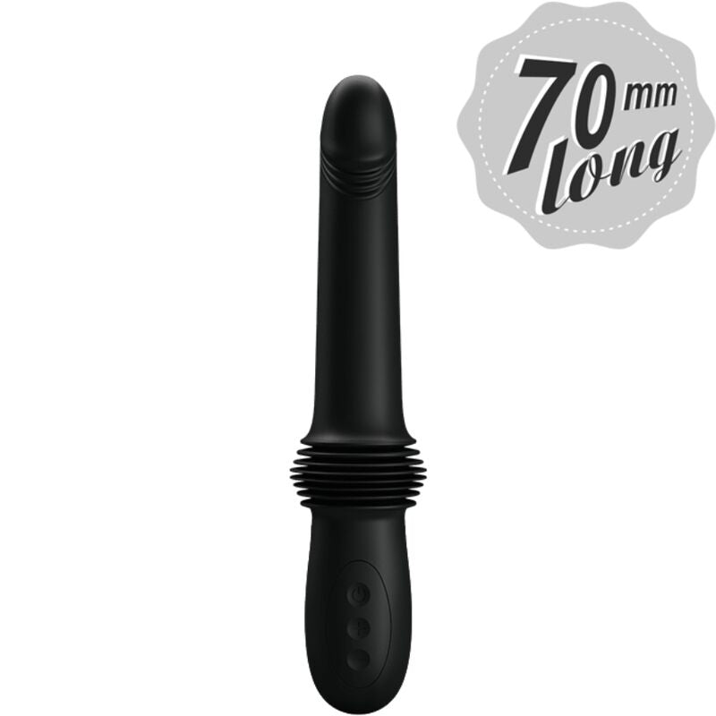 PRETTY LOVE - PAZUZU VIBRATOR 3 THRUST MODES BLACK - 3