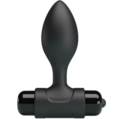 PRETTY LOVE - VIBRA BUTT 10 VIBRATIONS ANAL PLUG BLACK - 1