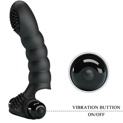PRETTY LOVE - ALEXANDER FINGER VIBRATOR 10 VIBRATIONS BLACK - 7