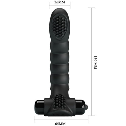PRETTY LOVE - ALEXANDER FINGER VIBRATOR 10 VIBRATIONS BLACK - 5