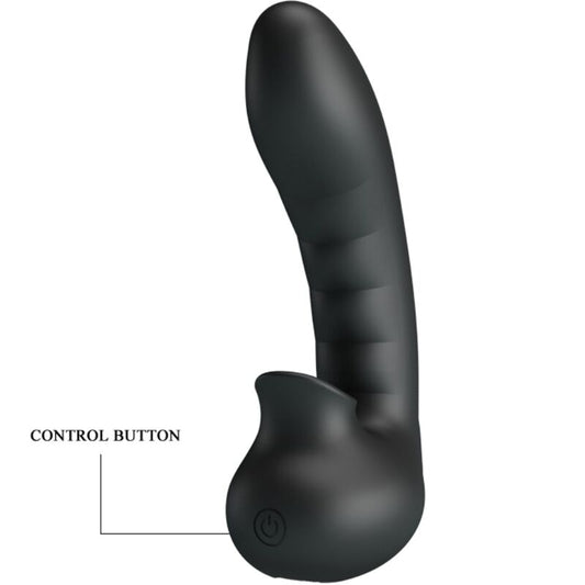 PRETTY LOVE - HOBGOBLIN VIBRATING FINGER CASE 12 VIBRATIONS + CLITORIS STIMULATOR BLACK - 1