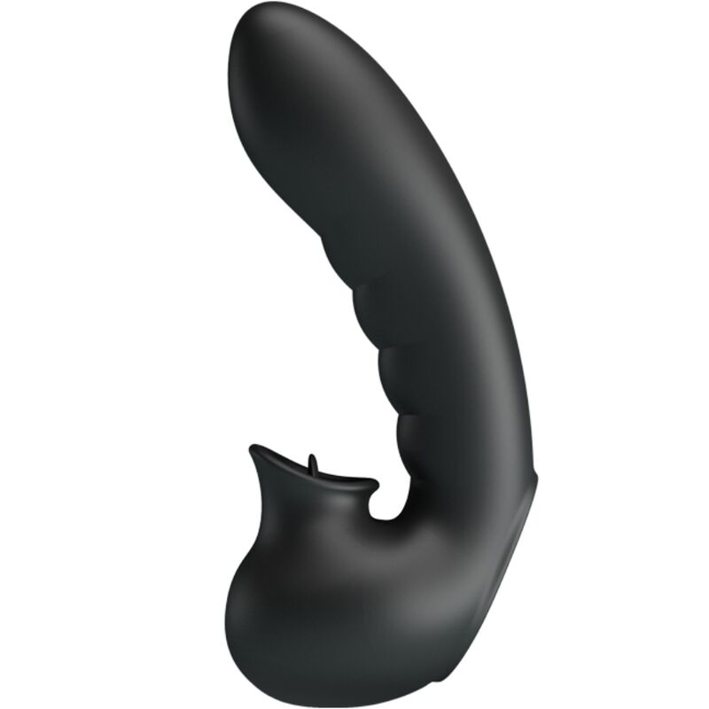 PRETTY LOVE - HOBGOBLIN VIBRATING FINGER CASE 12 VIBRATIONS + CLITORIS STIMULATOR BLACK - 3