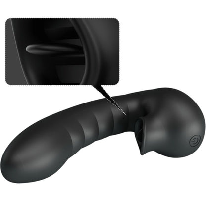 PRETTY LOVE - HOBGOBLIN VIBRATING FINGER CASE 12 VIBRATIONS + BLACK CLITORAL STIMULATOR
