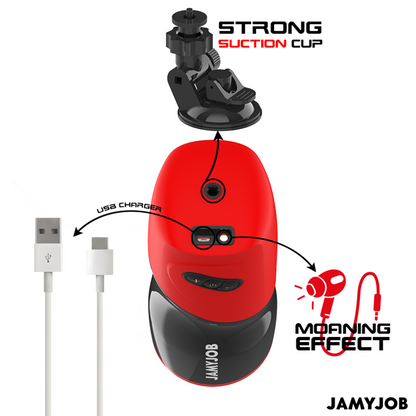 JAMYJOB - XPEED AUTOMATIC VAGINAL MASTURBATOR 5 THRUST MODES AND SOUND EFFECT