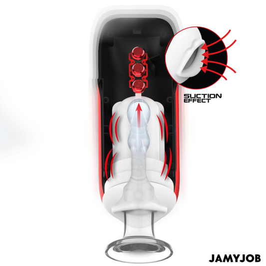 JAMYJOB - BLAZE AUTOMATIC MOUTH MASTURBATOR 5 MODES STIMULATING WAVES AND VIBRATION - 1