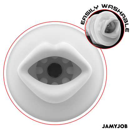 JAMYJOB - BLAZE AUTOMATIC MOUTH MASTURBATOR 5 MODES STIMULATING WAVES AND VIBRATION - 4