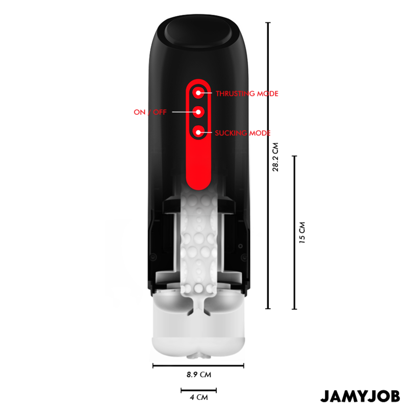 JAMYJOB - PHANTOM AUTOMATIC VAGINAL MASTURBATOR 5 SUCTION AND THRUST MODES