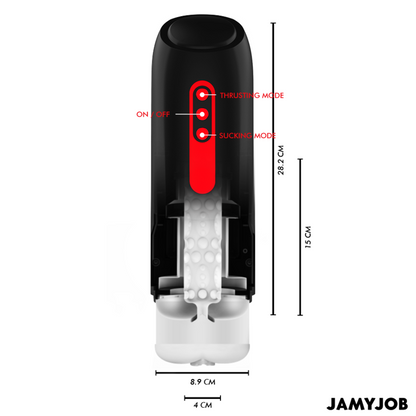 JAMYJOB - PHANTOM AUTOMATIC VAGINAL MASTURBATOR 5 SUCTION AND THRUST MODES