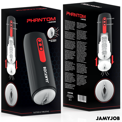 JAMYJOB - PHANTOM AUTOMATIC VAGINAL MASTURBATOR 5 SUCTION AND THRUST MODES