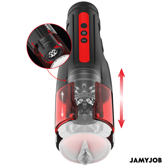 JAMYJOB - CYCLONE AUTOMATIC VAGINAL MASTURBATOR 10 ROTATION AND THRUST MODES