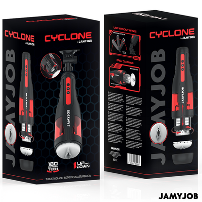 JAMYJOB - CYCLONE AUTOMATIC VAGINAL MASTURBATOR 10 ROTATION AND THRUST MODES