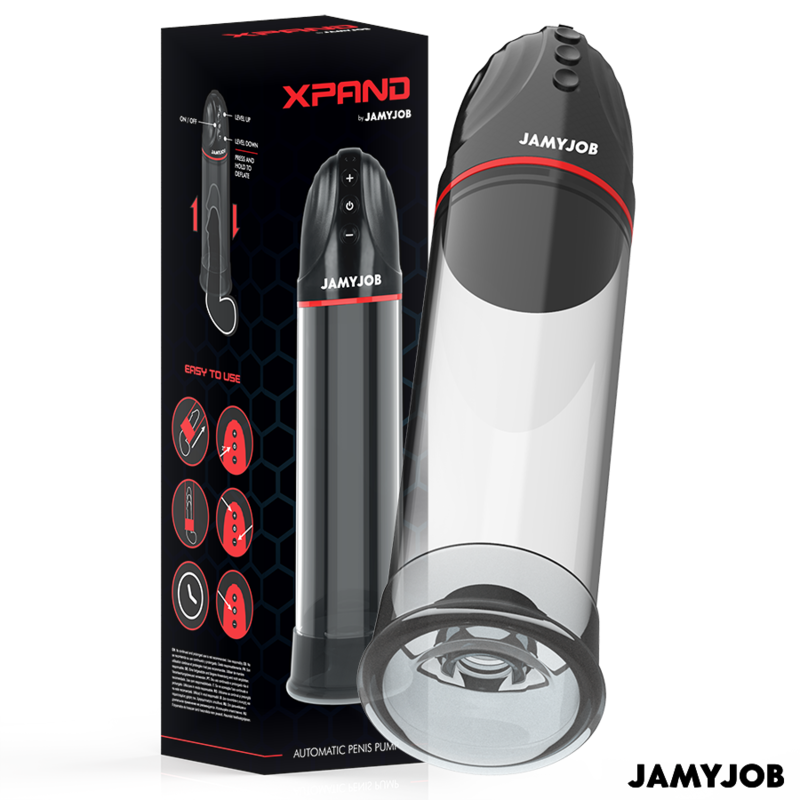 JAMYJOB - XPAND AUTOMATIC PUMP 3 LEVELS OF STIMULATING WAVES GREY - 7