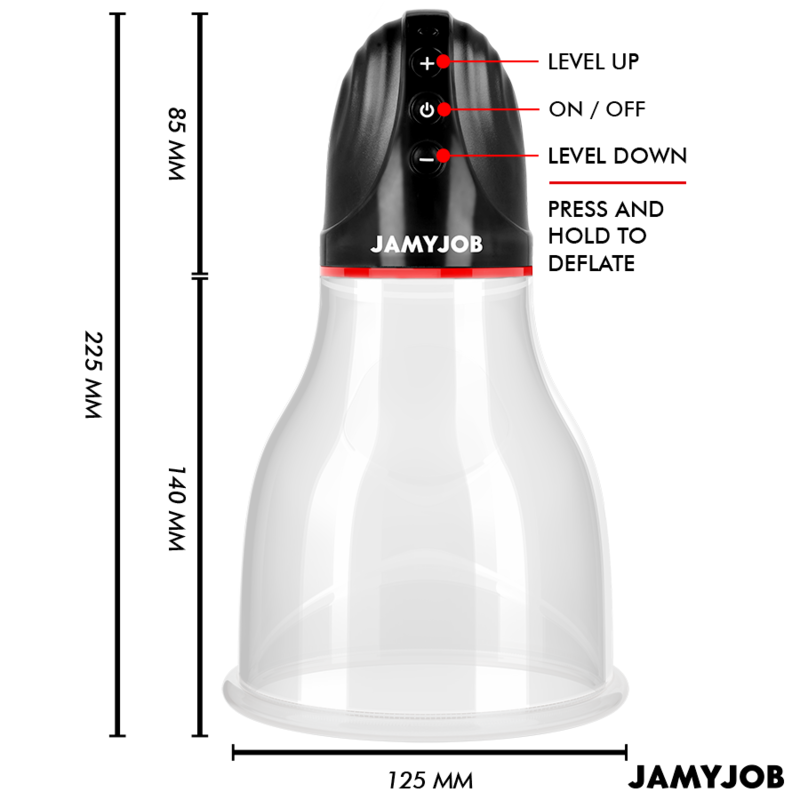 JAMYJOB - XPAND LITE AUTOMATIC TESTICLE PUMP 3 LEVELS OF STIMULATING WAVES GREY - 6