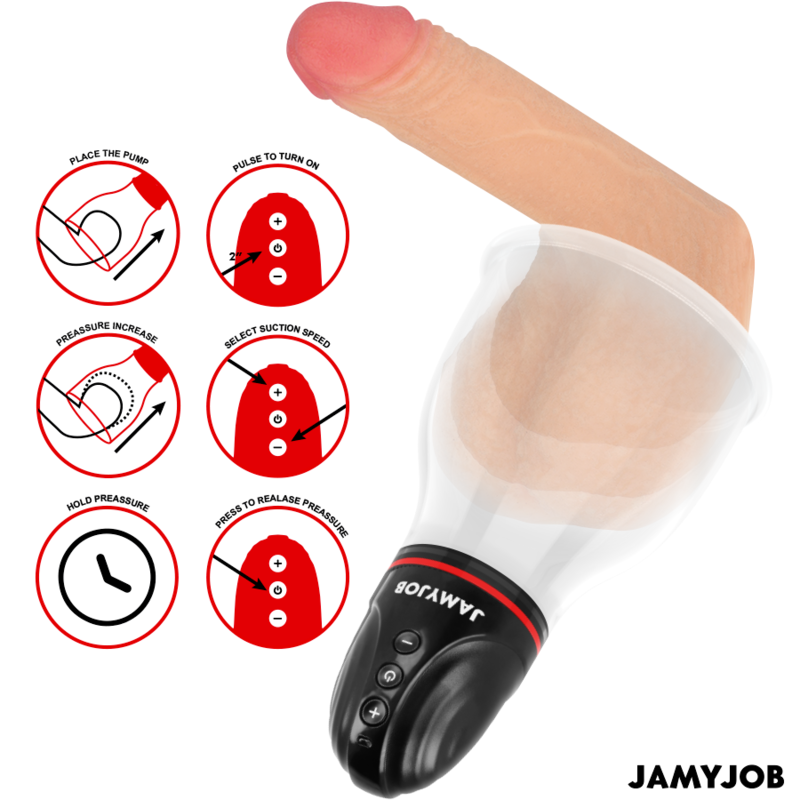 JAMYJOB - XPAND LITE AUTOMATIC TESTICLE PUMP 3 LEVELS OF STIMULATING WAVES GREY - 5