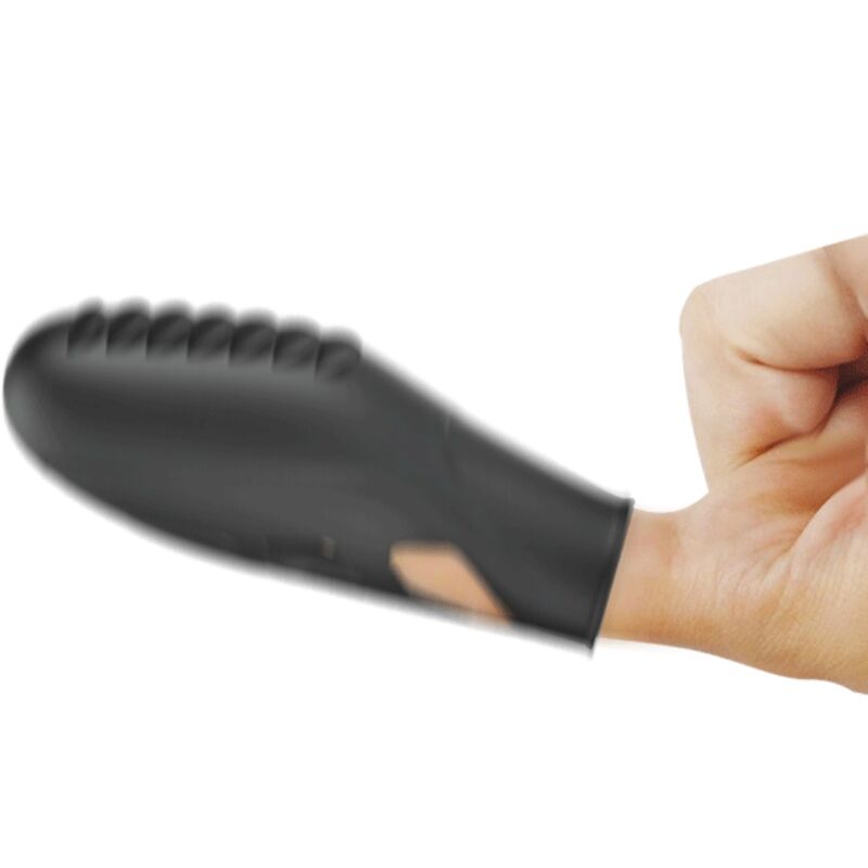 PRETTY LOVE - GILO SILICONE FINGER VIBRATOR BLACK - 4
