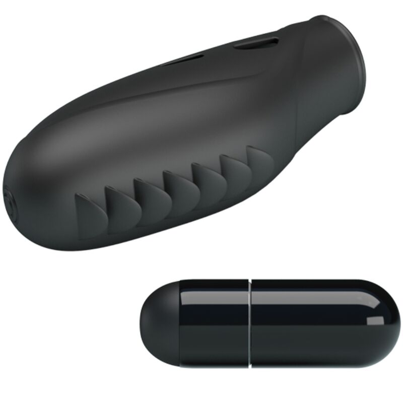 PRETTY LOVE - SILICONE FINGER VIBRATOR IN BLACK