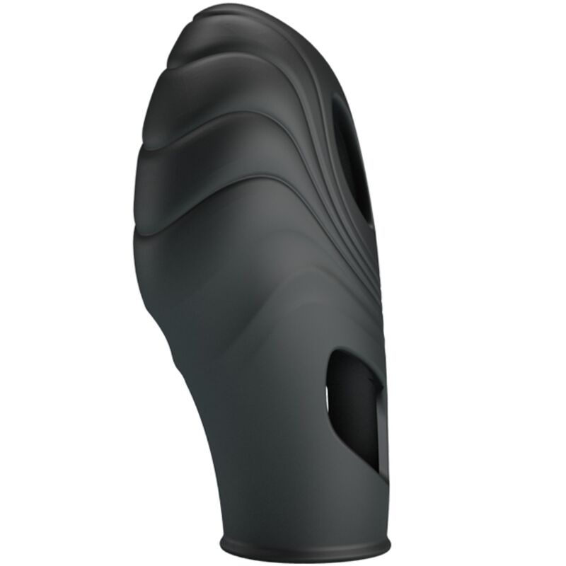 PRETTY LOVE - LICH SILICONE FINGER VIBRATOR BLACK - 4