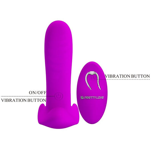 PRETTY LOVE - 12-VIBRATION MASSAGER AND VIBRATOR WITH REMOTE CONTROL, PURPLE