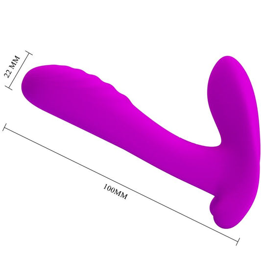 PRETTY LOVE - 12-VIBRATION MASSAGER AND VIBRATOR WITH REMOTE CONTROL, PURPLE