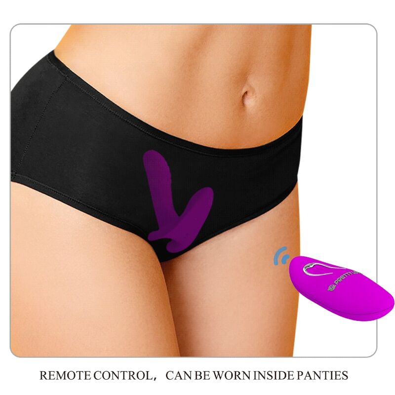 PRETTY LOVE - 12-VIBRATION MASSAGER AND VIBRATOR WITH REMOTE CONTROL, PURPLE