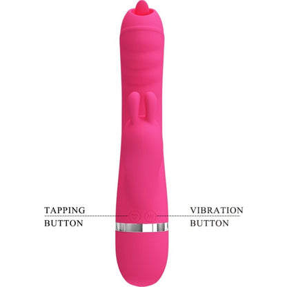 PRETTY LOVE - PHOENIX MULTIFUNCTION RABBIT VIBRATOR PINK - 2