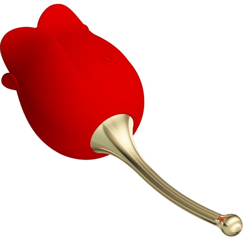 PRETTY LOVE - ROSE LOVER ROSE CLITORIS STIMULATOR 12 VIBRATIONS RED - 4